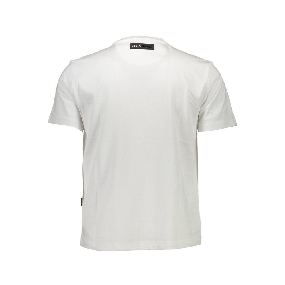 Plein Sport White Cotton Men T-Shirt