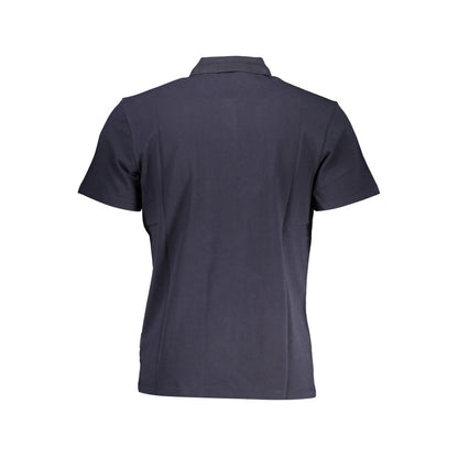 Polo Napapijri de algodón azul para hombre