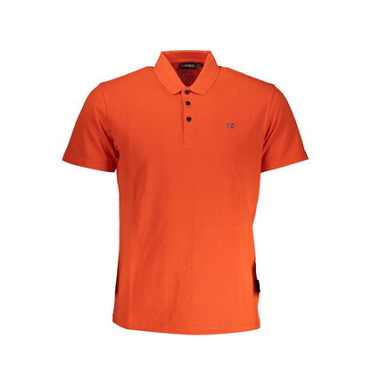 Polo Napapijri de algodón rojo para hombre