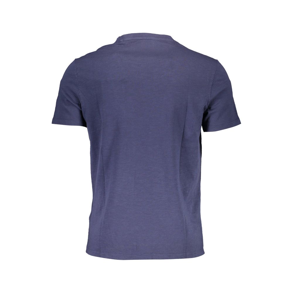 Camiseta de algodón azul para hombre Guess Jeans