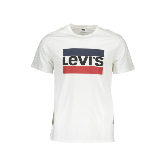 Levi's White Cotton Men T-shirt