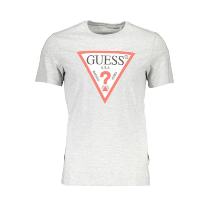 Guess Jeans Grå bomull män T-shirt