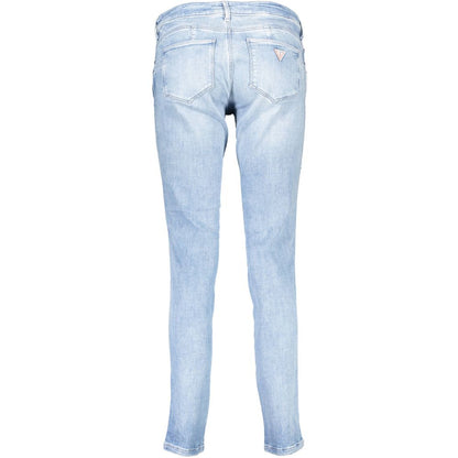 Vaqueros Guess Jeans de algodón azul claro para mujer