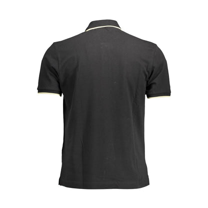 Polo de algodón negro para hombre La Martina