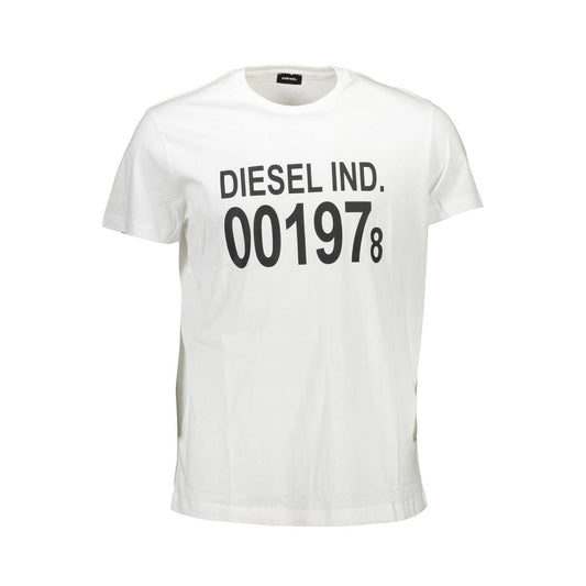 Diesel vit bomull herr T-shirt