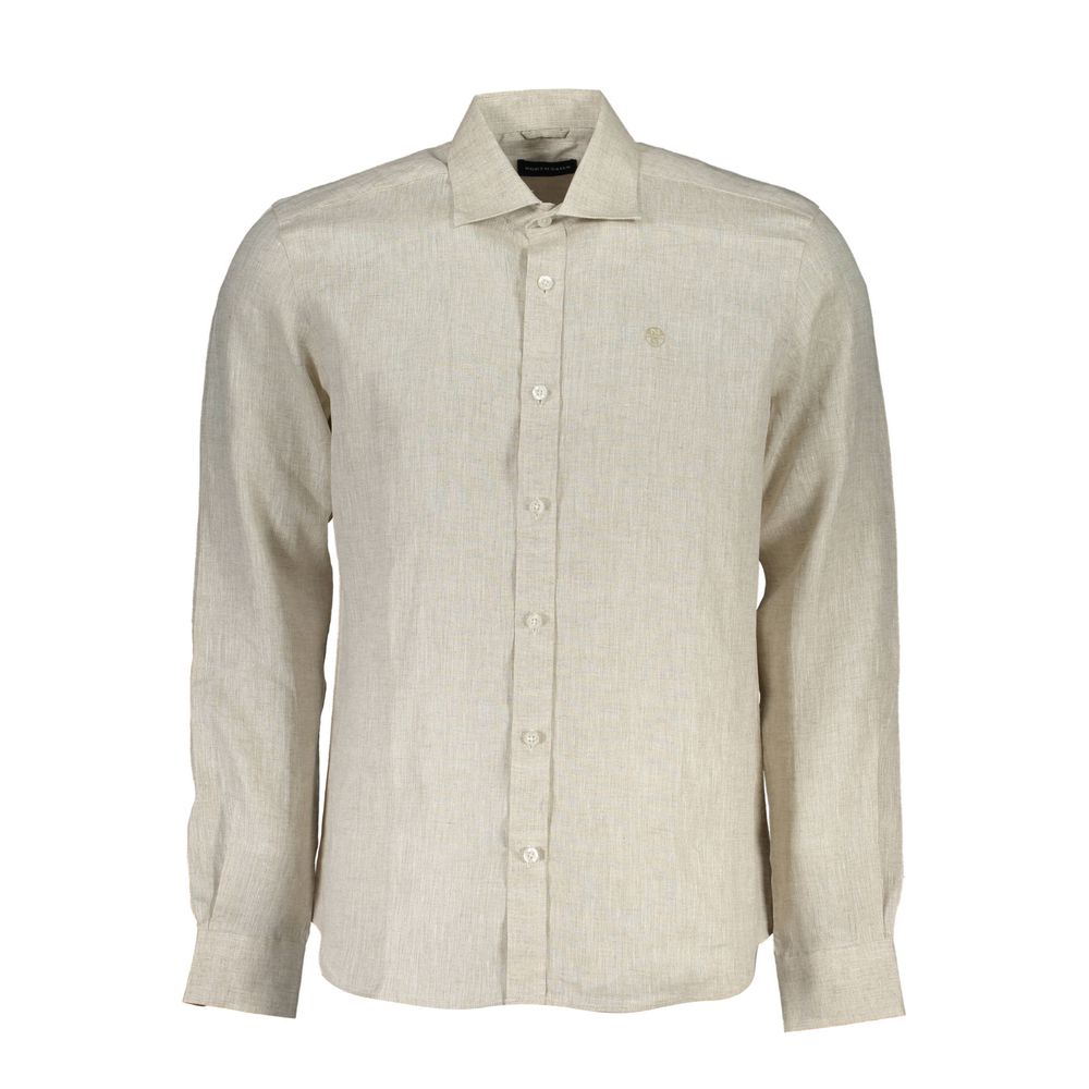 Camisa de lino beige para hombre de North Sails