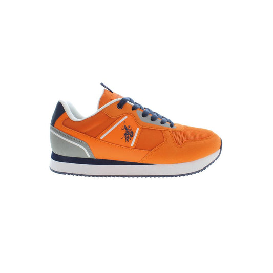 US POLO ASSN. Zapatillas deportivas de poliéster color naranja para hombre