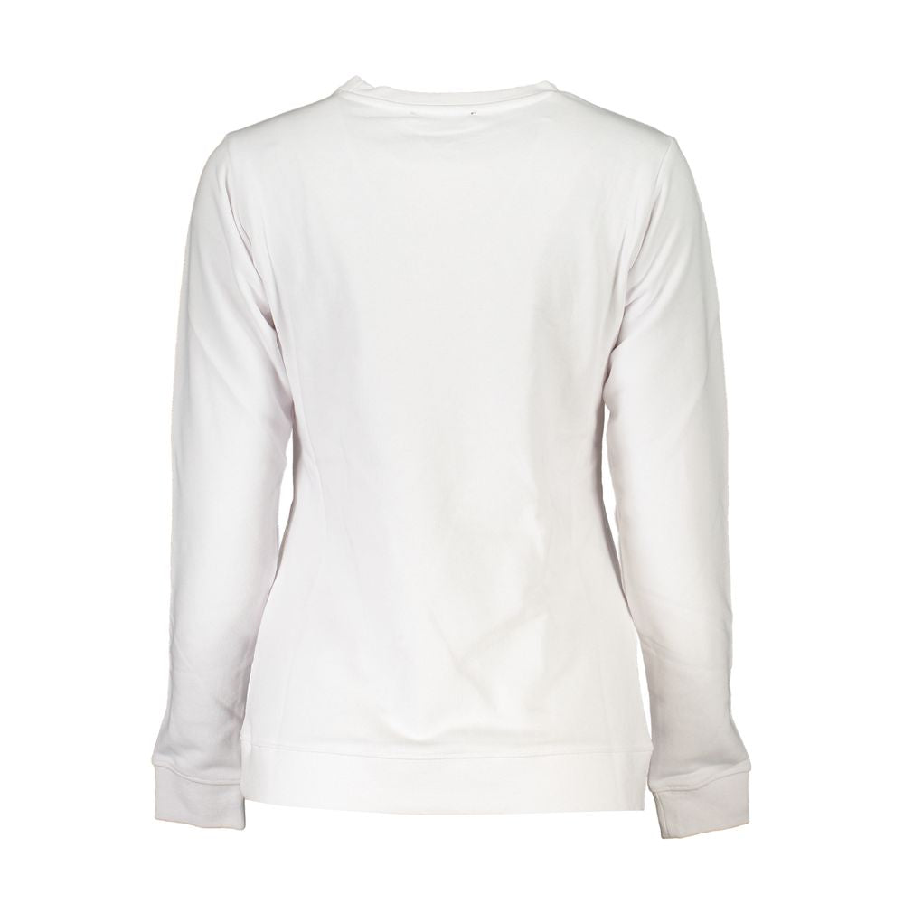 Cavalli Class White Cotton Sweater