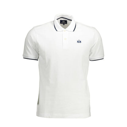 Polo de algodón blanco para hombre La Martina