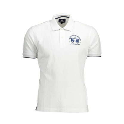 Polo de algodón blanco para hombre La Martina