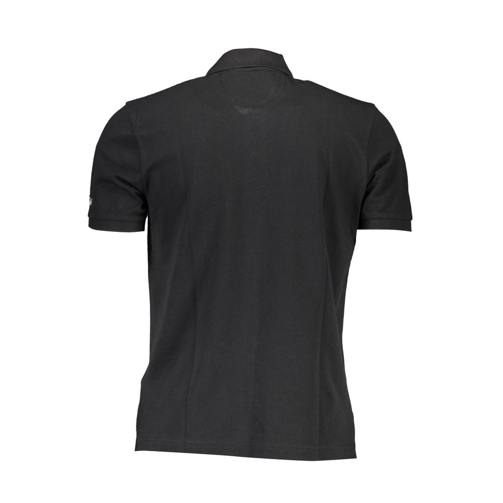 Polo de algodón negro para hombre La Martina