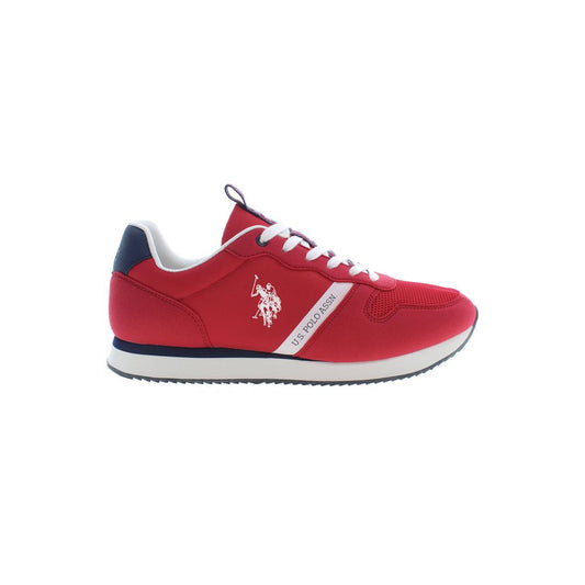 US POLO ASSN. Zapatillas deportivas de poliéster rojo para hombre