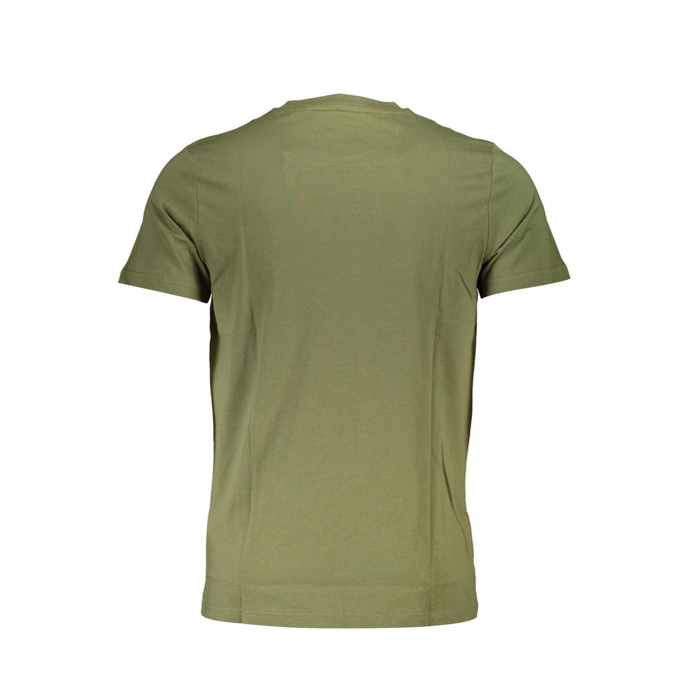 Camiseta de algodón verde Cavalli Class