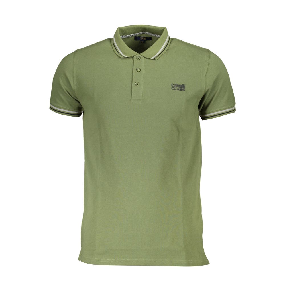 Polo de algodón verde Cavalli Class