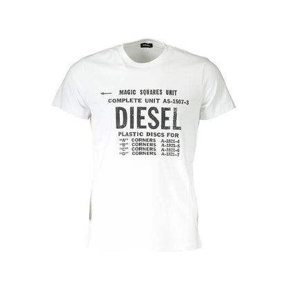 Diesel vit bomull herr T-shirt