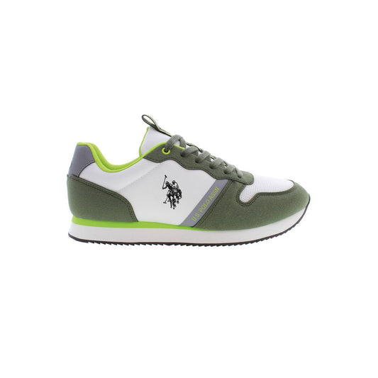 US POLO ASSN. Zapatillas deportivas de poliéster verde para hombre