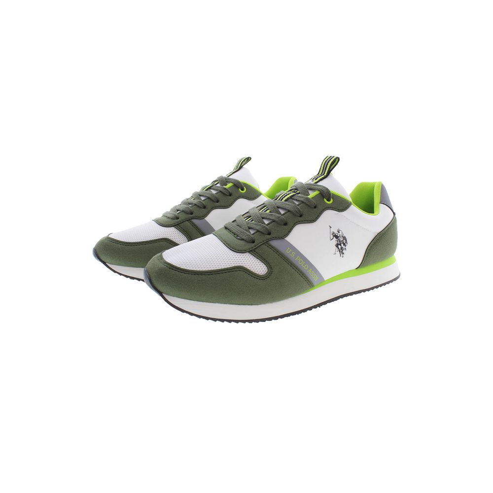 US POLO ASSN. Zapatillas deportivas de poliéster verde para hombre