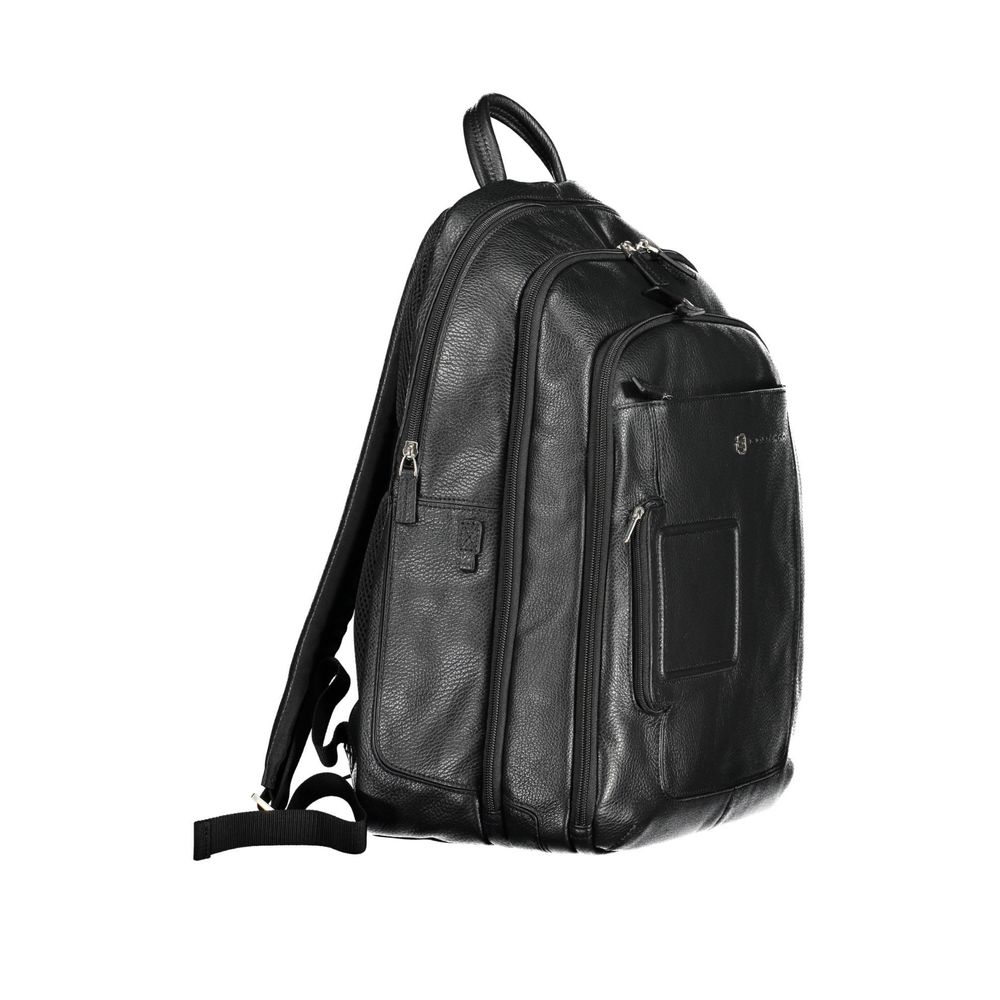 Mochila de piel negra para hombre de Piquadro