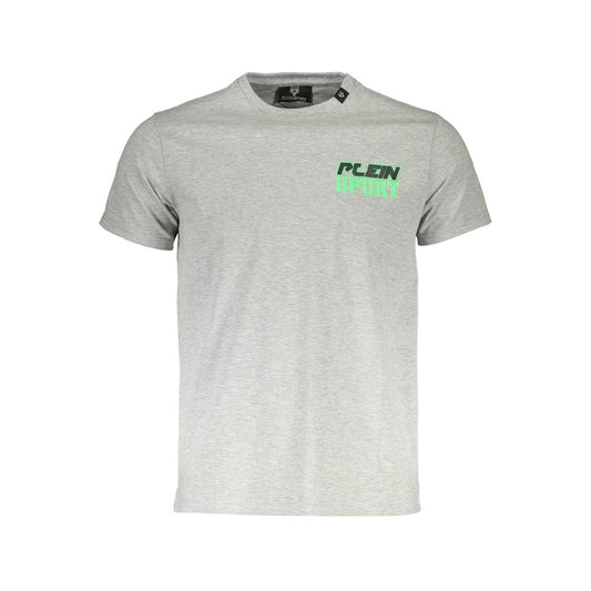 Camiseta de algodón gris para hombre de Plein Sport