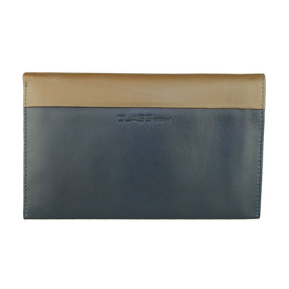 Cartera de cuero azul para hombre Cavalli Class