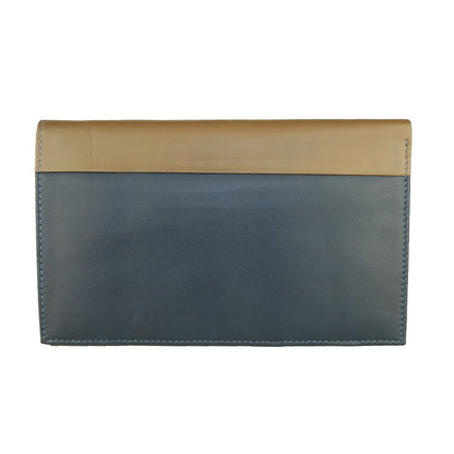 Cartera de cuero azul para hombre Cavalli Class