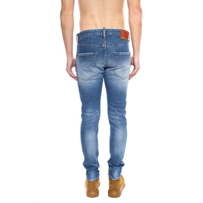 Dsquared² - Vaqueros desgastados de algodón azul para hombre