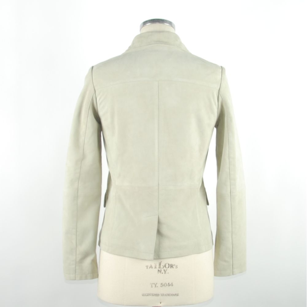 Chaqueta de piel blanca para mujer Emilio Romanelli