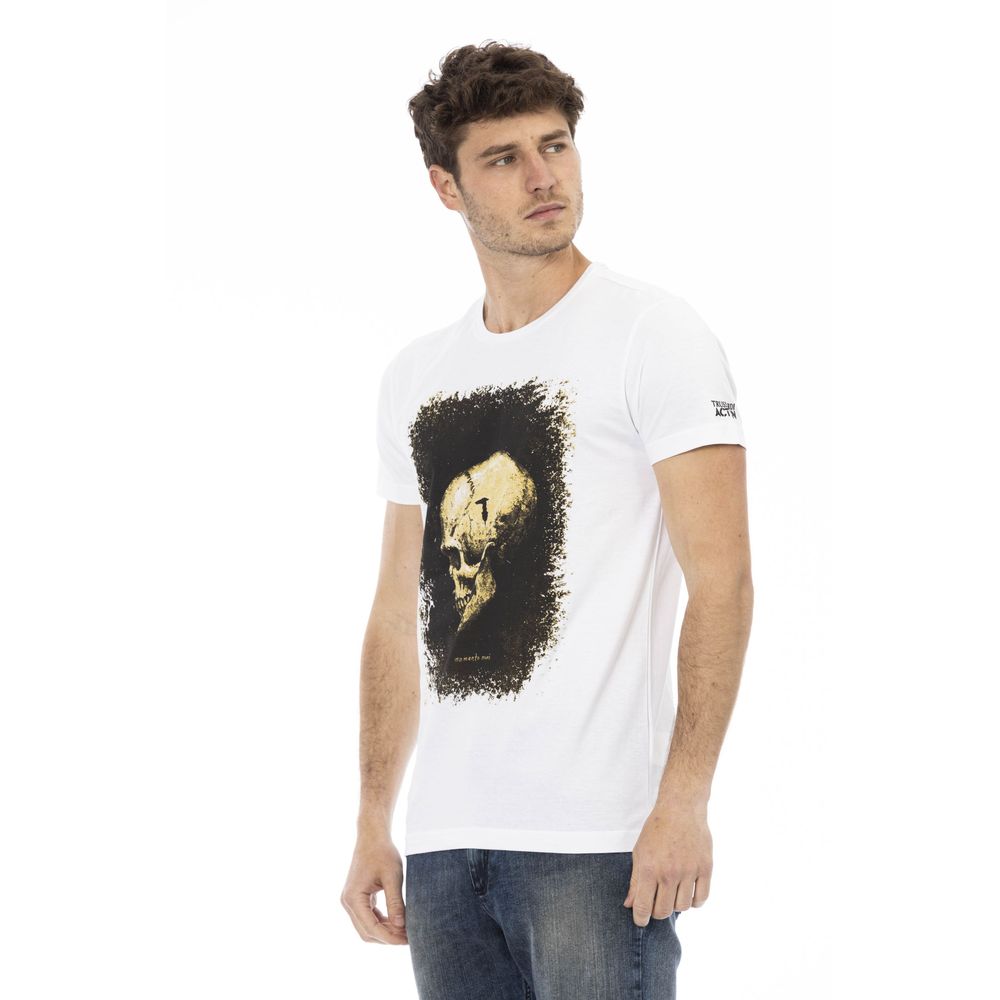 Trussardi Action Vit bomull T-shirt för män