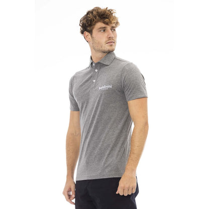 Polo Baldinini Trend de algodón gris para hombre