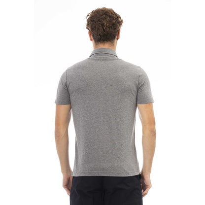 Polo Baldinini Trend de algodón gris para hombre