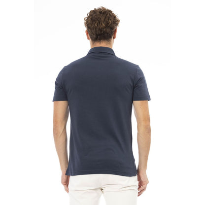 Baldinini Trend Blue Cotton Men Polo Shirt