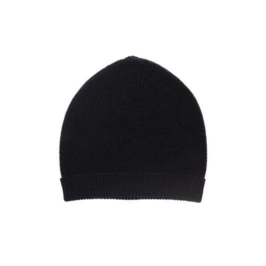 Gorro de lana merino negra Alpha Studio para hombre