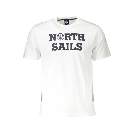 North Sails T-shirt för män i vit bomull