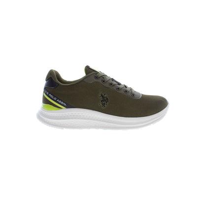 US POLO ASSN. Zapatillas deportivas de poliéster verde para hombre