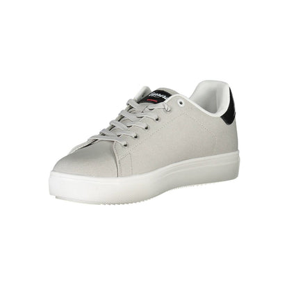 Zapatillas de deporte de piel ecológica color gris Carrera para hombre