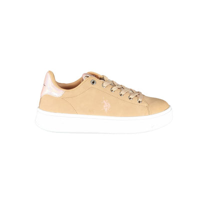 US POLO ASSN. Beige polyester sneaker för kvinnor