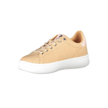 US POLO ASSN. Beige polyester sneaker för kvinnor