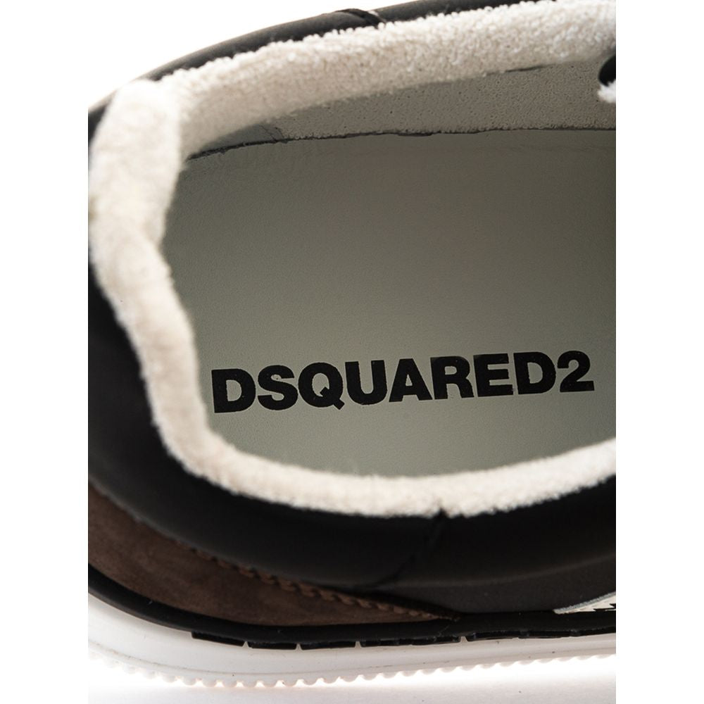 Dsquared² Sneaker i svart läder