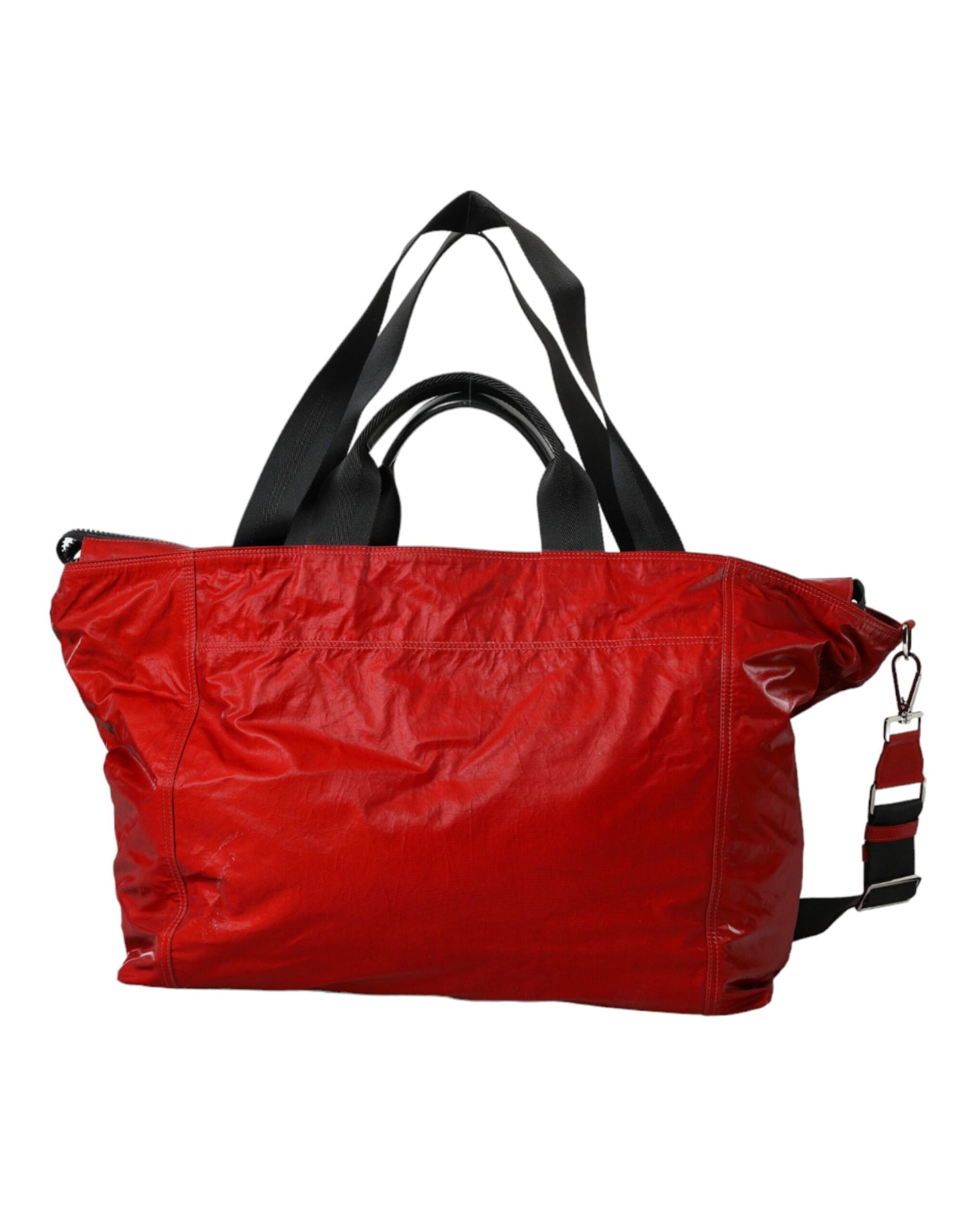 Bolso de mano tipo bandolera de piel de becerro de nailon rojo de Dolce &amp; Gabbana