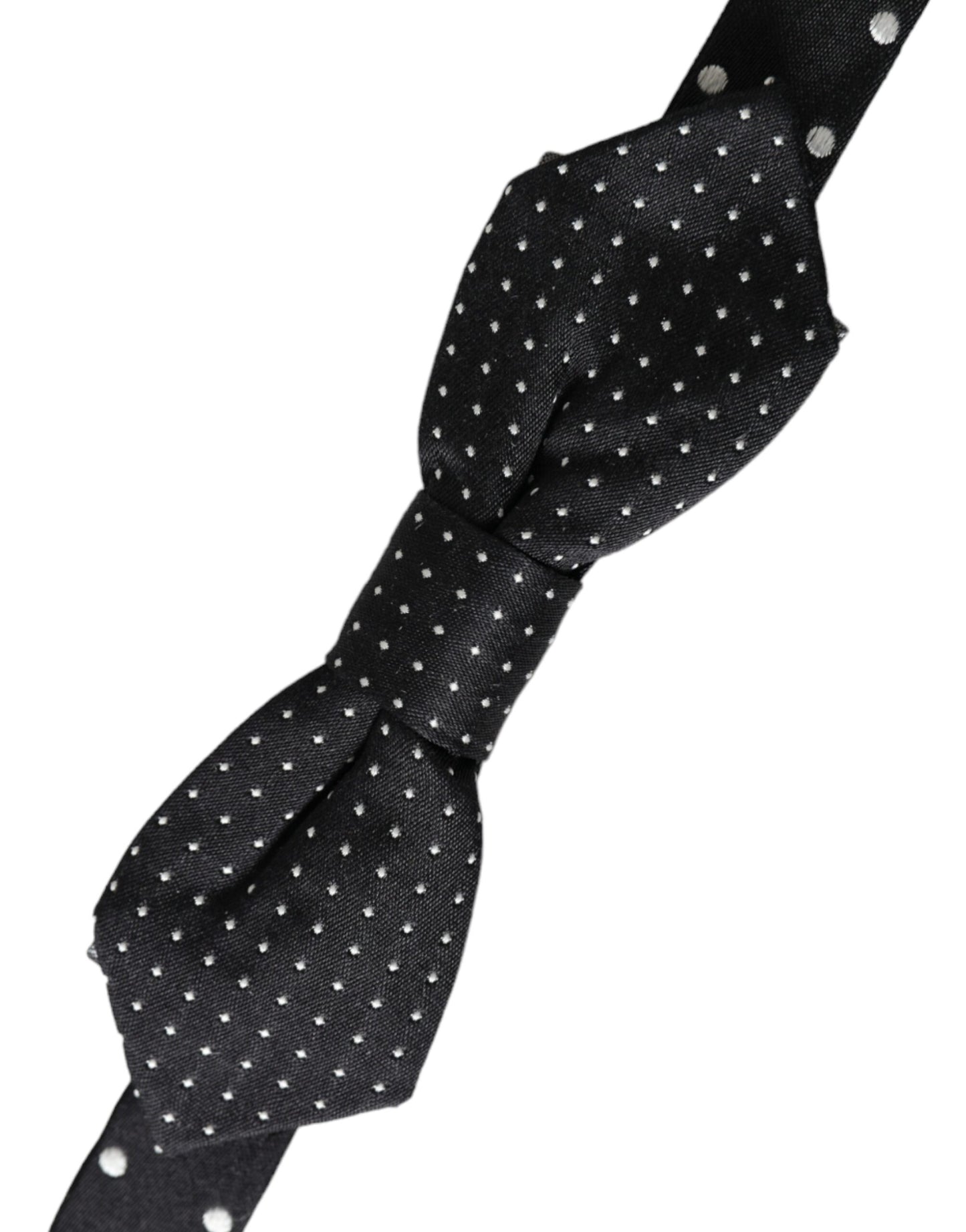 Dolce &amp; Gabbana svart siden Polka Dot justerbar hals män Papillon fluga