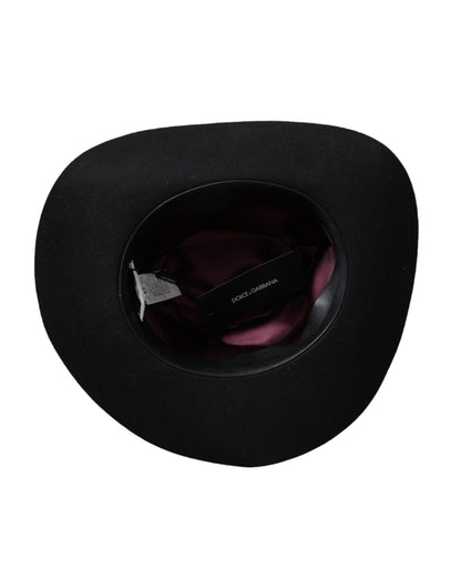 Dolce &amp; Gabbana Black Rabbit Fedora Trilby Damhatt