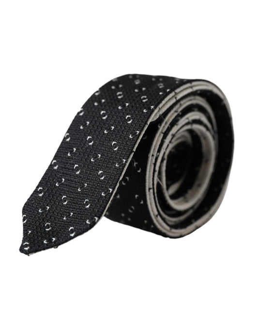 Corbata ajustable con estampado blanco y negro de Dolce &amp; Gabbana