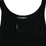 Dolce &amp; Gabbana Black Tank ärmlösa underkläder Herr T-shirt