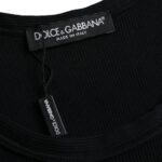 Dolce &amp; Gabbana Black Tank ärmlösa underkläder Herr T-shirt