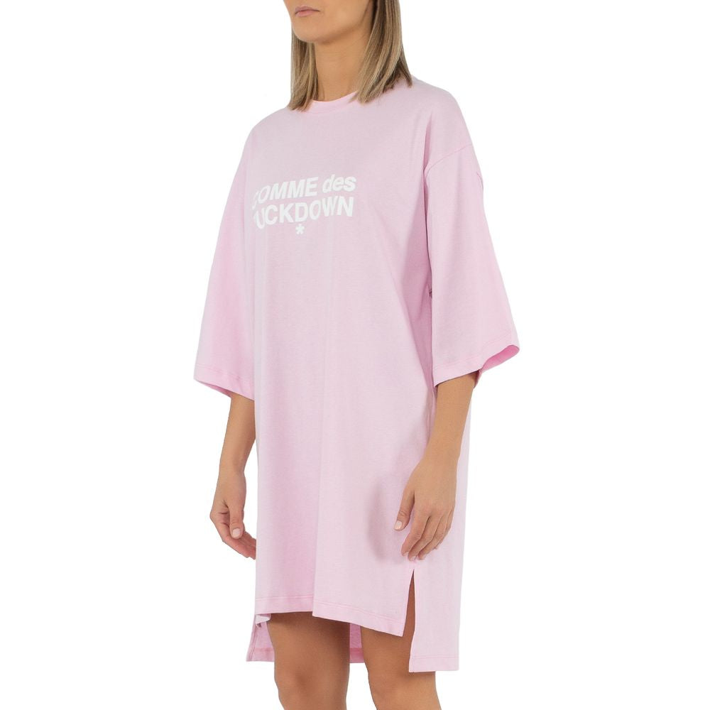 Vestido de algodón rosa Comme Des Fuckdown