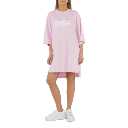 Vestido de algodón rosa Comme Des Fuckdown