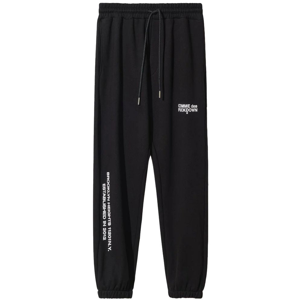 Comme Des Fuckdown Black Cotton Jeans &amp; Pant