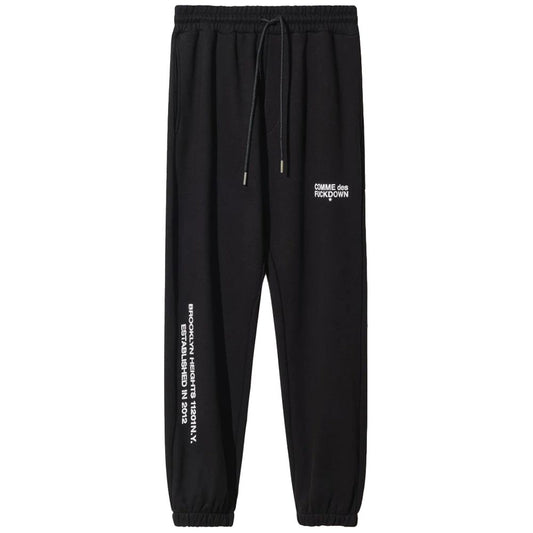 Comme Des Fuckdown Black Cotton Jeans &amp; Pant