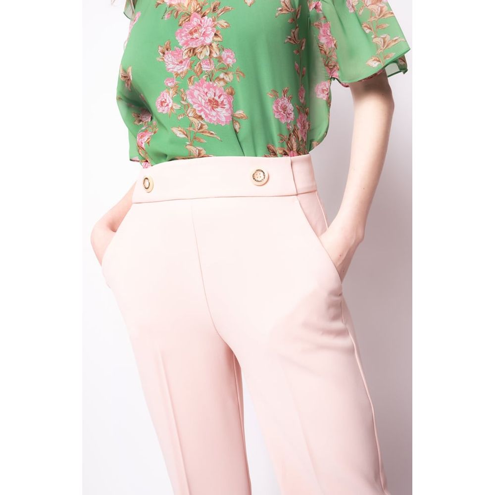 PINKO Pink Polyester Women Pant