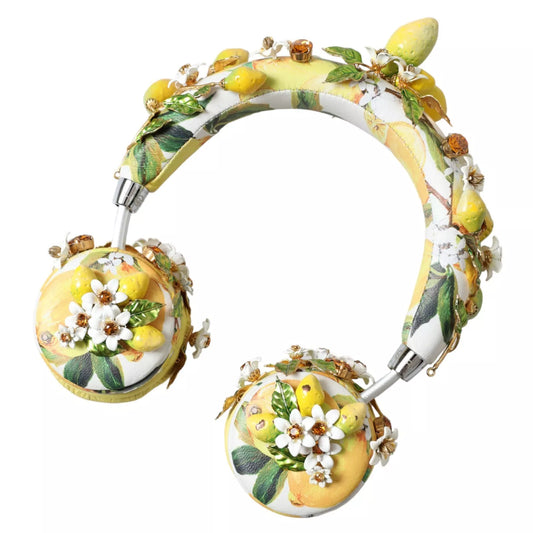 Dolce &amp; Gabbana Lemon Crystal Floral Headset Ljudhörlurar